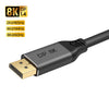 DisplayPort 1.4 8K HDR 60Hz 32.4Gbps Cable DisplayPort para video / PC / computadora portátil / TV, Longitud del cable: 1 m