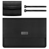 Patrón de Litchi PU Cuero impermeable Protección ultra-delgada Bolsa de forro Maletín Portátil Portátil Bolsa para 13-14 pulgadas Laptops (Negro)