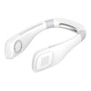 Mini Mini Mini Ventilador de cuello USB - Diseño de auriculares portátil recargable Ventilador de banda de cuello portátil, flujo de aire de 3 niveles, rotación gratuita de 360 grados perfecto para deportes, oficina y al aire libre (blanco)