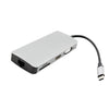 WS-06 9 en 1 tipo C a RJ45 + VGA + PD + HDMI + SD + TF + Audio 3.5mm + 2 x Adaptador de cubo USB3.0