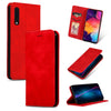 Estuche de cuero con tapa horizontal magnética retro Skin Feel Business para Galaxy A50 / A30S / A505 / A50S (rojo)