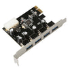 4 puertos USB 3.0 PCI Express Expansion Card PCI-E Adaptador PCI-E