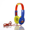 Niño101 Niños lindos portátiles que aprenden auriculares con cable (rojo azul)