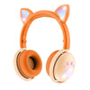Bk9 hifi 7.1 sonido envolvente gato garra luminoso gato oreja auricular de juego Bluetooth con micrófono (naranja)