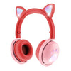 Bk9 hifi 7.1 sonido envolvente gato garra luminosa gato oreja auricular de juegos bluetooth con micrófono (rojo)