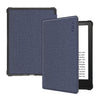 Para Amazon Kindle Paperwhite 5 2021 Enkay Color Solid Denim Texture Horizontal Flip de cuero de la tableta con función de suspensión / despertador (azul oscuro)