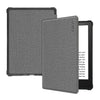 Para Amazon Kindle Paperwhite 5 2021 Enkay Color Solid Color Denim Texture Horizontal Flip de cuero de la tableta con función de suspensión / despertador (gris)