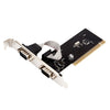 RS232 Puerto serie TX382B 2 PUT PCI PCI a 9 PIN COM ADAPTADOR DE TARJETA DE TARJETA CON NÚMERO DE RESPUESTOS