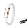 XJ-71 20cm USB a Micro USB Pulsera de carga de datos de carga (blanco)