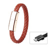 XJ-71 20cm USB a Micro USB Pulsera de carga de datos de carga (Marrón)