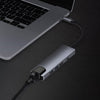 5 en 1 USB Tipo-C a RJ45 + USB3.0 x 2 + PD + HDMI HUB Adapter