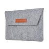 Bolsa de forro de fieltro bolsa de protección portátil cubierta protectora para 13 pulgadas (gris)