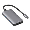 5 en 1 Adaptador de hub de lectura de datos con tarjeta SD / TF / CF, puertos DUAL USB3.0