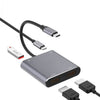 4 en 1 tipo C a doble HDMI + USB + Tipo-C Adaptador de hub