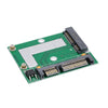 Mini altura MSATA Mini PCI-E SSD a 2.5in Tarjeta adaptadora conversor SATA3