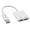 ENKAY ENK-AT105 USB-C / Type-C a Dual Type-C Auriculares y Cable de datos del adaptador de carga