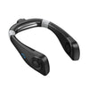 Aromaterapia Ventilador de cuello colgante sin hojas Mini ventilador portátil USB (negro)