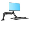 North Bayou NB40 Ergonomic Altura Ajuste de soporte Computador de la computadora 22-32 pulgadas Soporte de montaje de monitor con soporte de escritorio de la placa del teclado