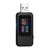 KWS-MX18 10 en 1 Corriente de probador de CC USB 4-30V Voltaje Medidor de sincronización Digital Digital (Negro)