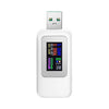 KWS-MX18 10 en 1 Corriente de probador de CC USB 4-30 V Voltaje Medidor de sincronización Medidor digital (blanco)