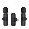 K9 2 en 1 inalámbrico Clip-on Auto Noise Cancelling Live Mini Micrófono, Puerto: 8 pines