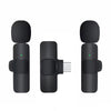 K9 2 en 1 inalámbrico Clip-on Auto Noise Cancelling Live Mini Micrófono, Puerto: Tipo-C