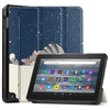 Amazon Fire 7 12th 2022 JSM Smart Leather Tablet Case (Lazy Cat)