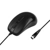 PS2 3 Botones con cable Ratón óptico para juegos de computadora de escritorio de oficina