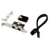 ST7242 Mini PCIE Dual RJ45 Gigabit Ethernet Tarjeta de interfaz de red NHI350AM2