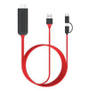 2 en 1 USB C Micro USB, Android Weton MHL a TV Adaptador HDMI 1080P HD HDTV Duplicación y cable de carga, a monitor de proyector de TV