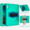 Para iPad 10th Gen 10.9 2022 360 Soporte de rotación EVA Hard PC Tablet Case con correa (Glacier + Blue)