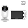VB608 Cámara de vigilancia con intercomunicador de visión nocturna LED IR para monitor de bebé de video inalámbrico de 4,3 pulgadas (enchufe de EE. UU.)