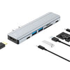 ENKAY Hat-Prince 7 en 2 Tipo-C a 4K Adaptador de estación de acoplamiento HDMI Hub Lector de tarjetas SD / TF