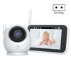 ABM100 Cámara de seguridad de 360 grados con monitor de bebé de visión nocturna en color de video inalámbrico de 4,3 pulgadas (enchufe de la UE)