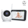 ABM100 Cámara de seguridad de 360 grados con monitor de bebé de visión nocturna en color de video inalámbrico de 4.3 pulgadas (enchufe AU)