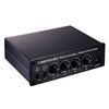 Pre-amplificador de conmutador de 2 entradas y 8 salidas, amplificador de señal del distribuidor de altavoces con control de volumen y auriculares de 16-600 ohmios / función de monitor