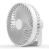 Multifuncional LED recargable al aire libre portátil tienda de campaña ventilador (blanco)