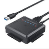 Convertidor de adaptador de disco duro USB3.0 a SATA o IDE con función de clonación