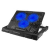 S300 3 Fan Velocidad del viento ajustable Desktop Laptop Cooling Pad con soporte (Azul)