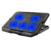 X5 Game Work Mute 5-Fan 7-Gear Altura ajustable Laptop Cooling Stand (Azul)