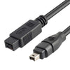 JUNSUNMAY FireWire de alta velocidad Premium DV 800 9 pines macho a FireWire 400 4 pines macho IEEE 1394 Cable, longitud: 4,5 m