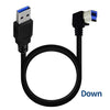JUNSUNMAY USB 3.0 A macho a USB 3.0 B macho Cable adaptador de 0,5 m para estación de acoplamiento, controladores duros externos, escáner, impresora y más (abajo)