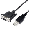 JUNSUNMAY Cable RS232 DB9 hembra a USB 2.0 de 6 pies Solo se usa para controlador lógico programable