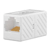 1 Uds JUNSUNMAY RJ45 hembra a hembra acoplador en línea Cat6 Cat5e Cat5 adaptador extensor de Cable Ethernet