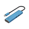 V264B 3 en 1 USB-C / Type-C a USB3.0 + PD3.0 + DP1.4 Adaptador multidivisor de 3 puertos OTG HUB
