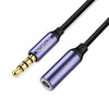 NORTHJO MTF0401 Cable adaptador de audio estéreo macho a hembra de 4 polos de 3,5 mm, longitud: 1 m