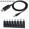 DC 5V a DC 9V 12V Cable convertidor de aumento de voltaje USB con 1A Cable de regulador de potencia de transformador de aumento de voltaje con pantalla LED