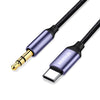 NORTHJO UTM03 Tipo-C a 3,5 mm Audio Aux Jack Cable para auriculares, Longitud: 1 m