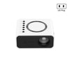 YT300 Inicio Multimedia Mini proyector remoto compatible con teléfono móvil (enchufe de EE. UU. Blanco)