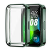 Para Huawei Band 8 ENKAY Hat-Prince Cobertura completa Caja de reloj de TPU suave galvanizada con protección de pantalla (Verde oscuro)